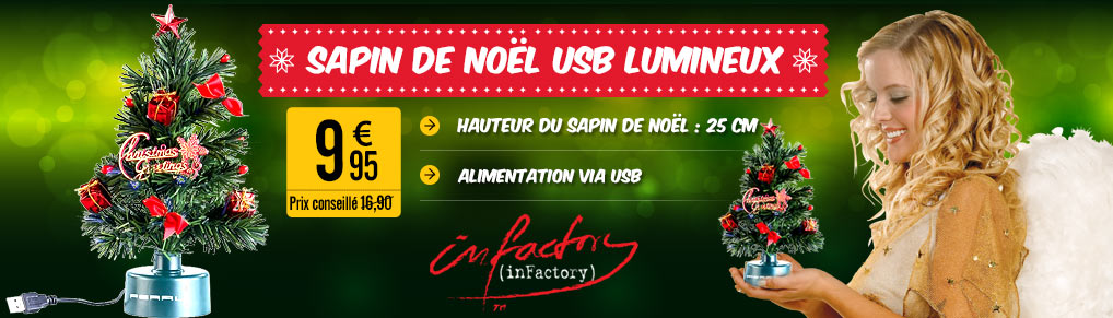 Sapin de Noël USB lumineux -PE9694