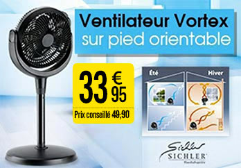 NX7303 Ventilateur sur pied orientable ''VT-133.BS'' - 18 cm